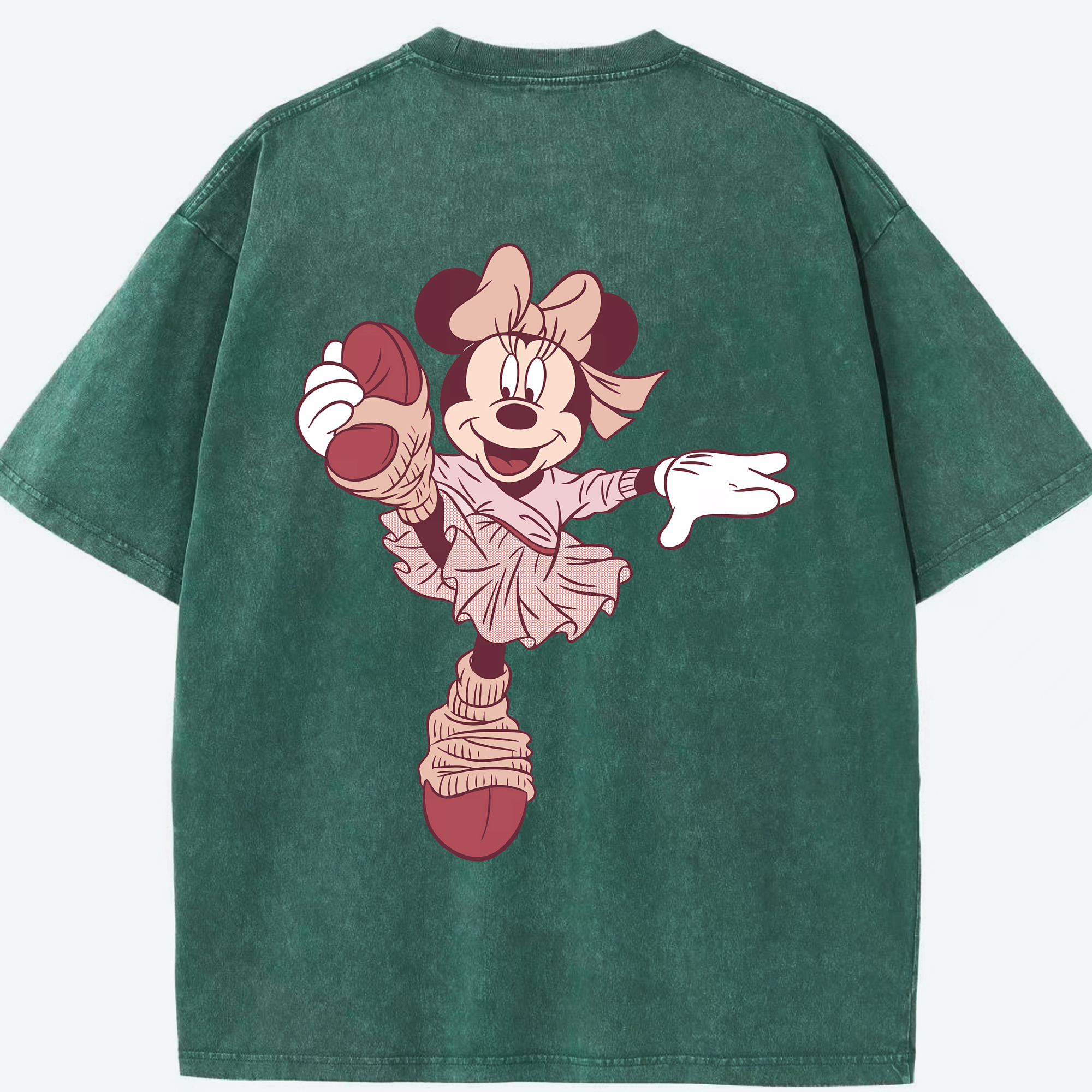 （画像用） ミッキーマウス Mickey Mouse 綿100% ヴィンテージ風 半袖Tシャツ（背面プリント）